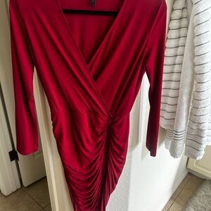 Bcbgmaxazria Burgundy Dalton dress Size Small NWOT